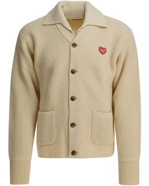 Human Made Strickjacke aus menschlicher Wolle - Natur
