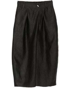 SOH Pantalones de seda - Negro