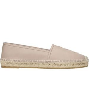 Saint Laurent Espadrilles For Leather And Powder - Natural