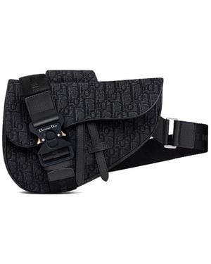 Dior Oblique Jacquard Messenger -Tasche - Schwarz