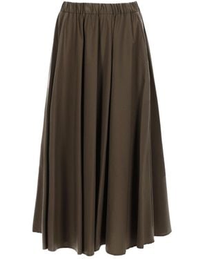 Aspesi Solid Midi Skirt - Green