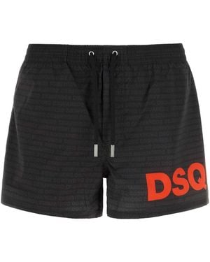 DSquared² Logo Swimwear - Black