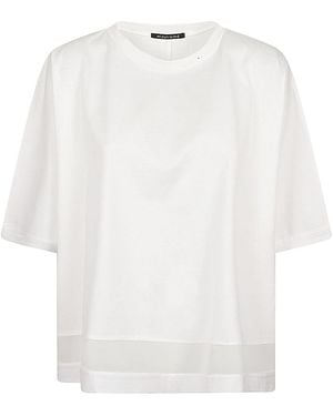 MIZUIRO Cotton T Shirt - White