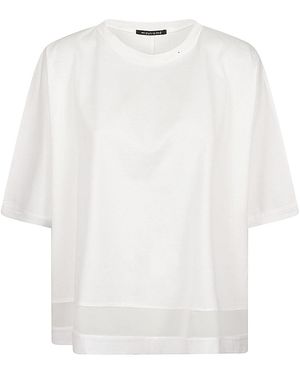 MIZUIRO Camiseta de algodón - Blanco