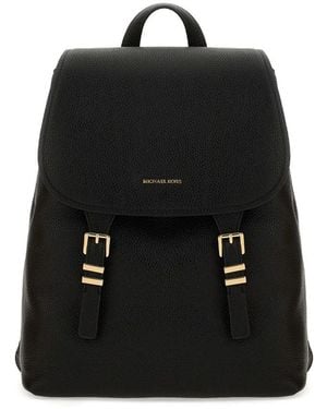 Michael Kors Leather Backpack - Black