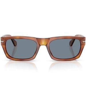 Persol Sonnenbrille Po3398 S 96/56 Terra Di Siena/Blau Unisex