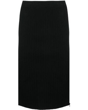 Tom Ford Gekreukte Kokerrok - Zwart
