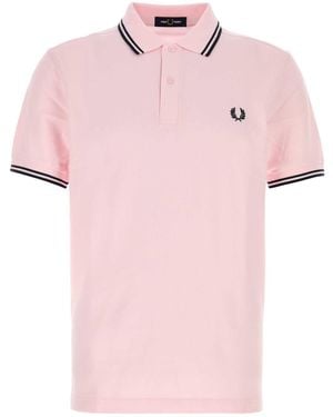 Fred Perry Light Piquet Polo Shirt - Pink