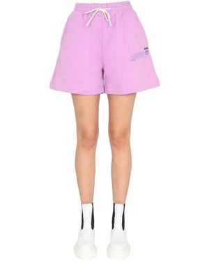 MSGM Graphic Shorts - Pink