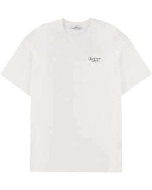Givenchy Logo Print T-Shirt Cotton T-Shirts - White