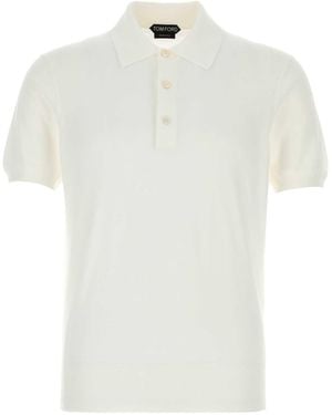 Tom Ford Cotton Polo Shirt - White