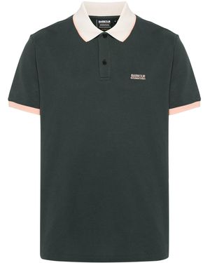 Barbour Poloshirt Mit Logo-Stickerei - Grün