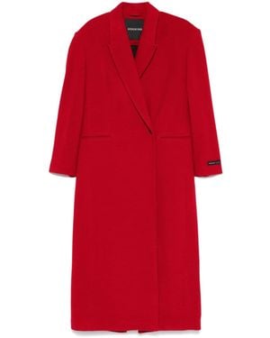 Herskind Trok Wol Lange Jas - Rood
