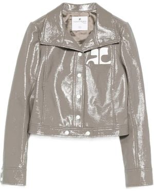 Courreges Reedition Vinyl Jacket - Metallic