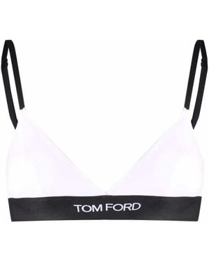 Tom Ford Triangel-BH mit Logoband - Schwarz
