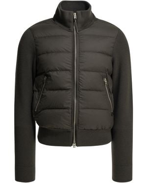 Tom Ford Nylon Wool Down Jacket - Black