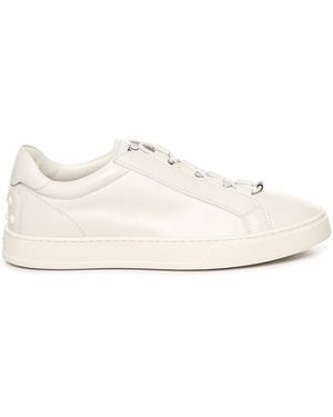Tod's Tod 's Witte Lederen Sneakers Met Elastische Band