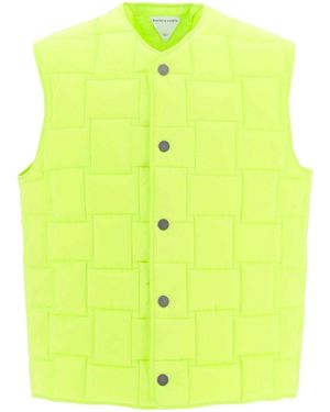 Bottega Veneta Gepolsterte Weste Jacke - Gelb