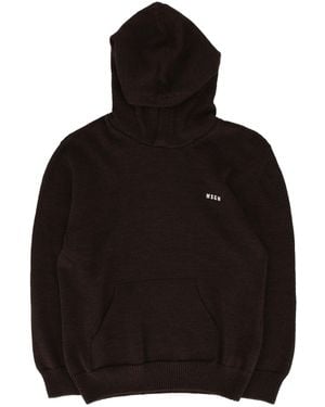 MSGM Sudadera con capucha Jumper Unisex Caffe\'/Café - Negro