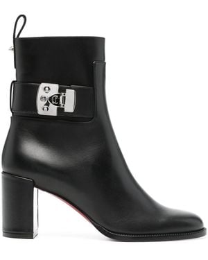 Christian Louboutin Booty Look Boots - Black