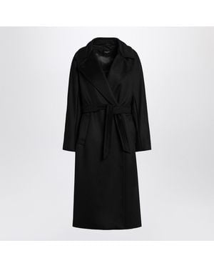 Weekend by Maxmara Double Breasted Coat With Belt - Black