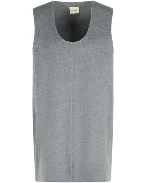 KHAITE «Nyona» Robe en laine grise