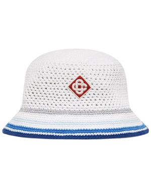 CASABLANCA Metallic Fibre Hat - White