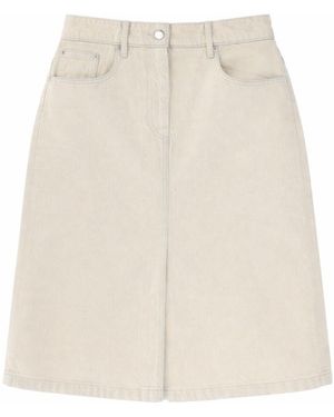 A.P.C. Solid Midi Skirt - Natural