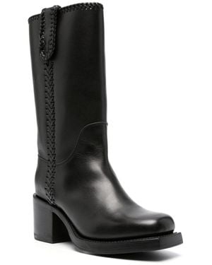 Hereu Bottes Aumandra 65 Mm En Cuir - Noir