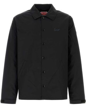 KENZO Black Cotton Blend Jacket