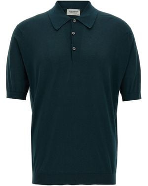 John Smedley 'Isis' Polo Shirt - Green
