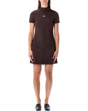 Courreges Courregès Interlock Tracksuit Mini Dress - Red