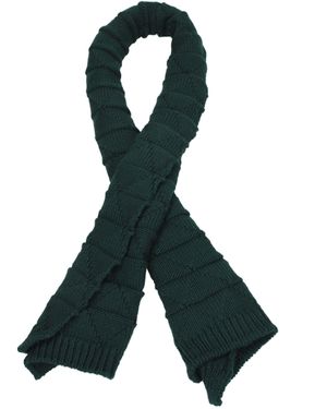 Bottega Veneta Mujeres 's Bufandas de lana verde/lluvia - Negro