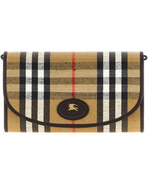 Burberry 'Highlands' Brieftasche an der Kette - Grau