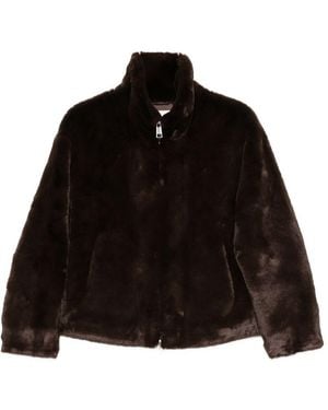 Apparis Brooks Faux Fur Jacket - Black