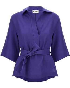 P.A.R.O.S.H. Blitz Camicie Blu - Viola