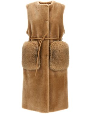 Blancha 'Merino Straight-Volpe Shadow' Vest - Brown