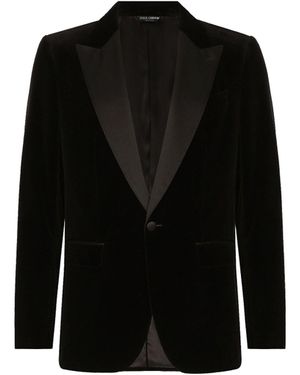 Dolce & Gabbana Tuxedo Samtjacke - Schwarz