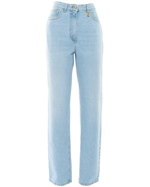 Elisabetta Franchi Classic Straight-Leg Light Jeans - Blue