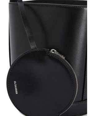 Jil Sander Cannolo Shoulder Bag - Black