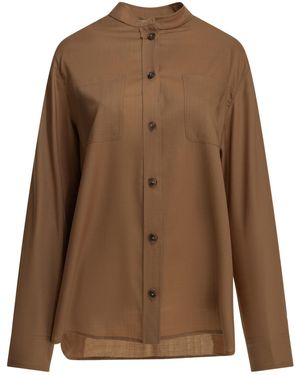 Herno Virgin Wool Casual Shirt - Brown