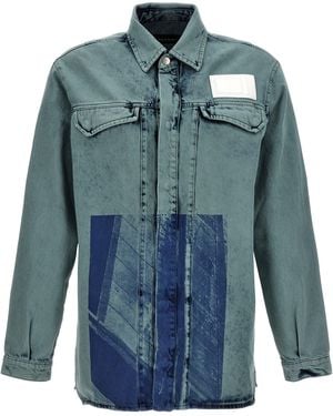 A_COLD_WALL* 'Bleached Overdyed' Shirt - Blau