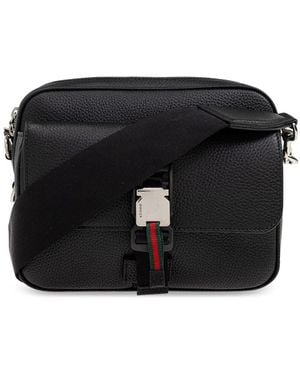 Gucci Zwart Leer Crossbody Tas