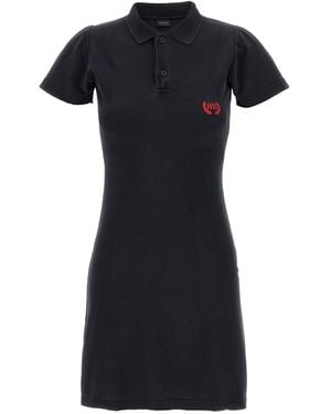 Balenciaga Mini Polo Dress - Black