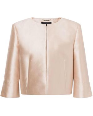 Alberta Ferretti Mikado Jacket - Natural