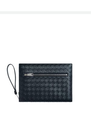 Bottega Veneta Small Intrecciato Document Case Bag - Zwart