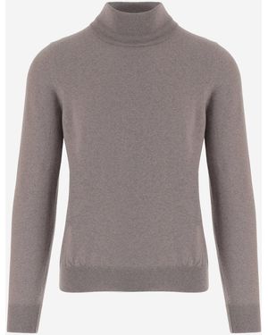 Tagliatore Wool Turtle Neck Jumper - Grey