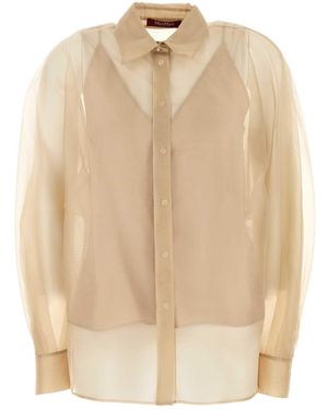 MM STUDIO Organza Ovale Shirt - Natural