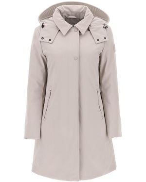Woolrich Firth Softshell Down Parka Met Afneembare Kap - Grijs