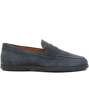 Tod's Suede Leather Loafers - Blue